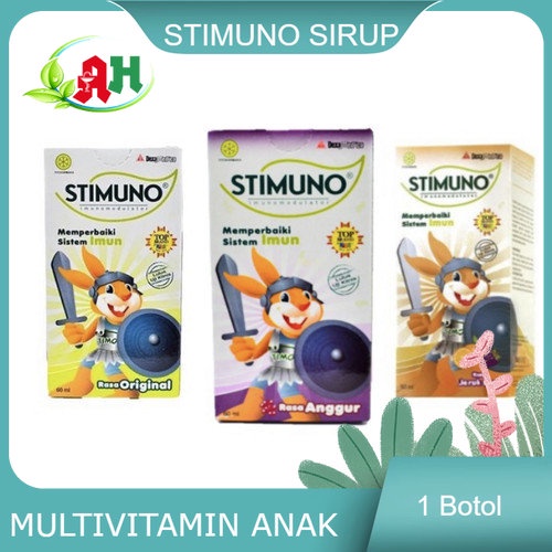 

Stimuno sirup 100 ml & 60 ml / Suplemen Daya Tahan Tubuh Anak