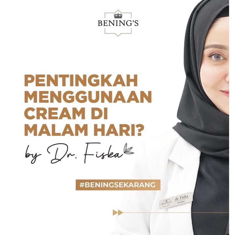 Exclusive Night Cream normal  bpom Benings Clinic by dr. Oky Pratama