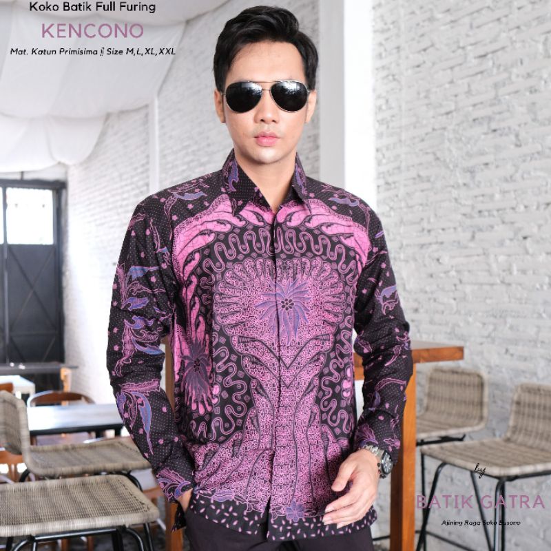 Batik Pria Lengan Panjang Kencono Full Furing