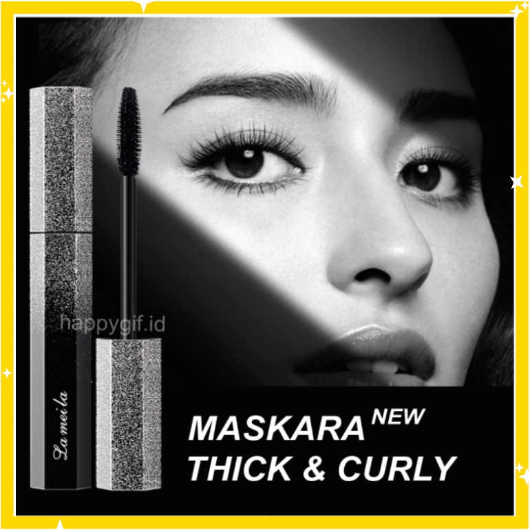 LAMEILA Maskara Space Waterproof Natural Thick Curly Tebal Lentik LA047