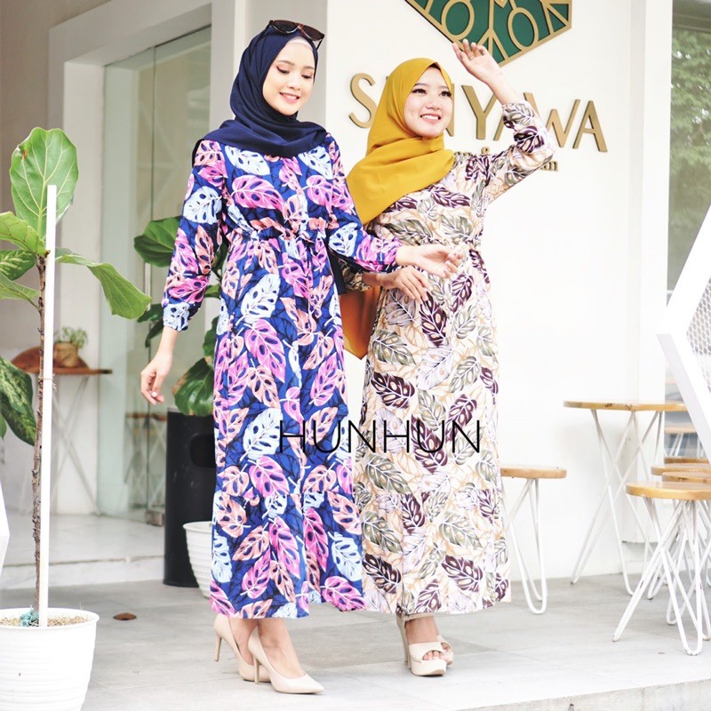 NEW YEAR SALE!! JUVAN MAXY DRESS PUSATGROSIR_SOLO/ DRESS JANDA BOLONG MOTIF KEKINIAN RAYON HITS