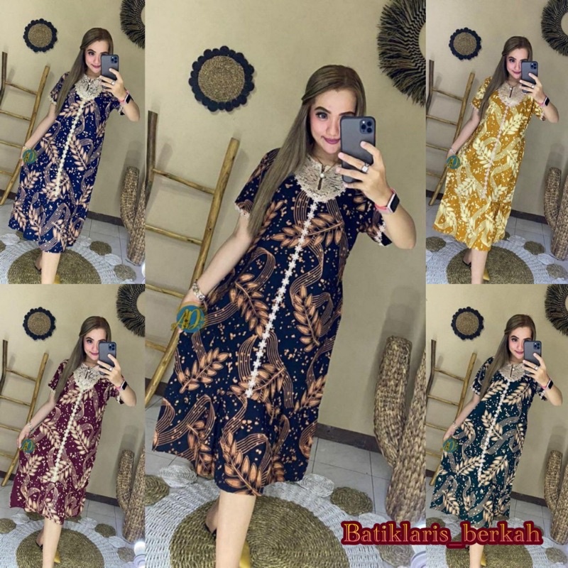 DASTER ARAB VEE BORKAT DAUN BLARAK || RAYON SUPER GRADE A ORI || RENDA MILO BUSUI &amp; BUMIL LD 110