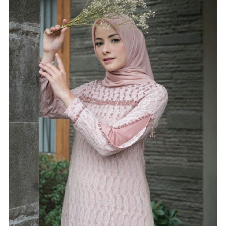 READY JEEHAN DRESS PINK XXL BY KALEELA