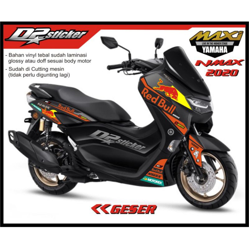 Stiker Striping New Nmax 2020 Redbull