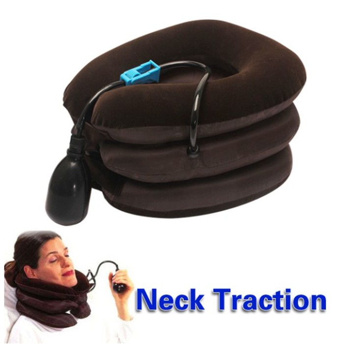 Penegak Leher Air cervical traction - Neck support Bantal Pompa Leher Bantal Terapi Leher