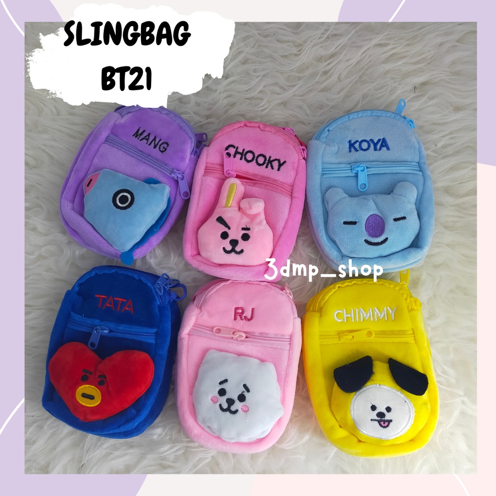 Slingbag BT21 Mini Mang Cooky Koya Tata Rj Chimmy