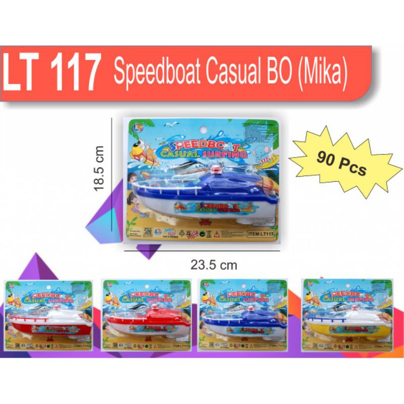 LT 117 - MAINAN KAPAL BOAT BISA JALAN DIATAS AIR FREE BATTERAY LT117