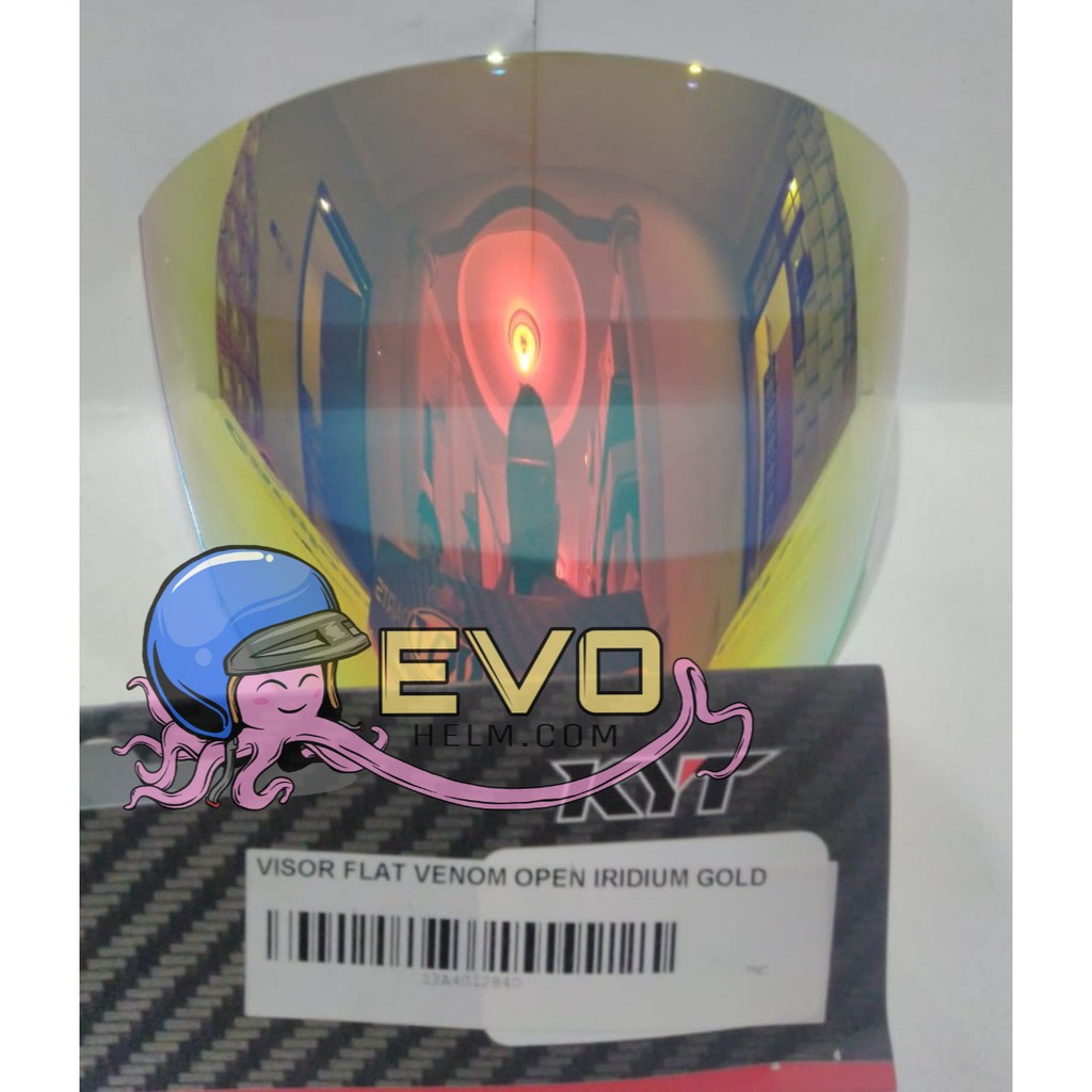 VISOR FLAT VENOM OPEN IRIDIUM - GOLD