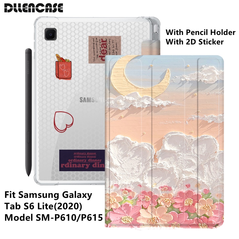 Dllencase Samsung Galaxy Tab S6 Lite 10.4 2020 Model SM-P610 SM-P615 SM-P615 Dengan Holder Pulpen A313