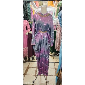 Gamis Kaftan Jumputan Palembang