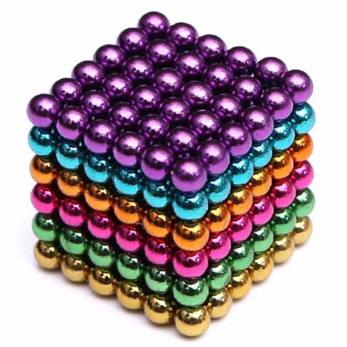 

mainan magnetic ball bola magnet 216 pcs 3mm warna warni