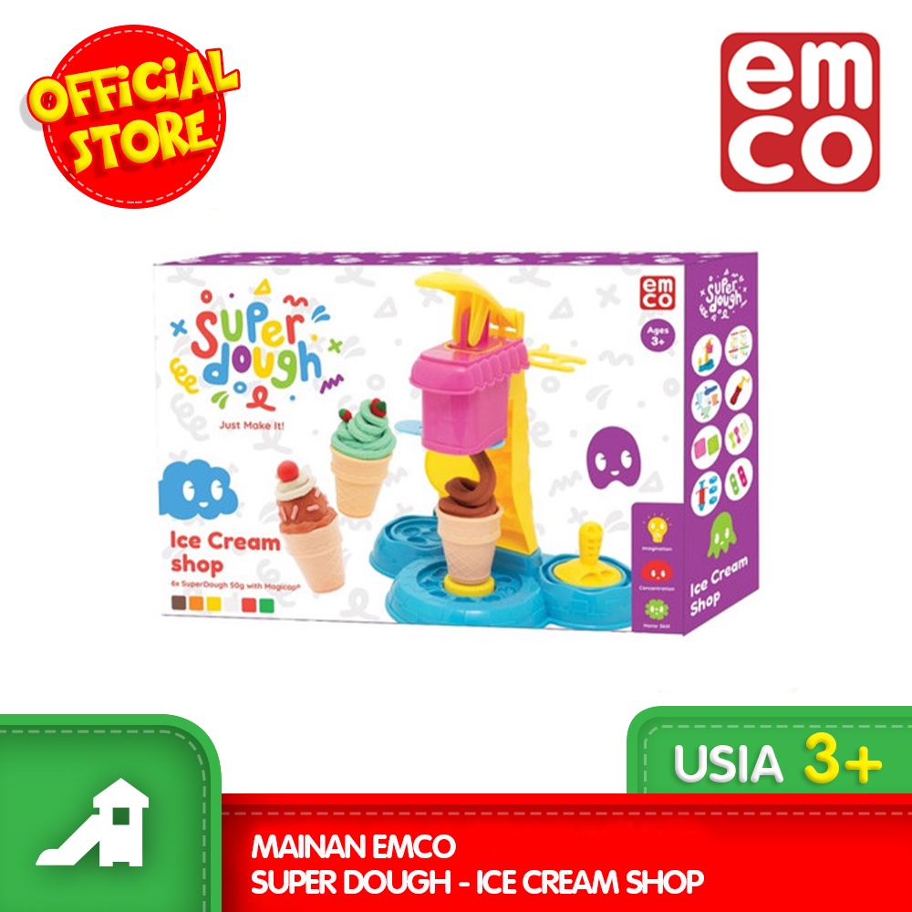 Mainan EMCO Super Dough - Ice Cream Shop