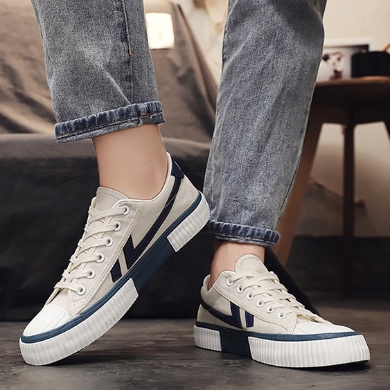 TBIG [COD] Sepatu Sneakers Pria CASUAL ON Sepatu Import Murah Pria Sekolah Kuliah Kerja