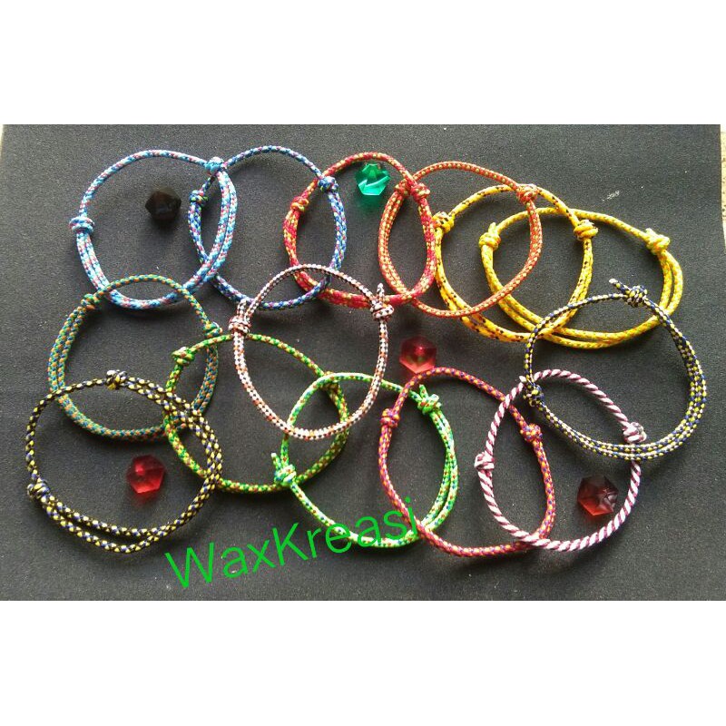 Gelang Tali Simpel Pria Wanita Prusik 2mm