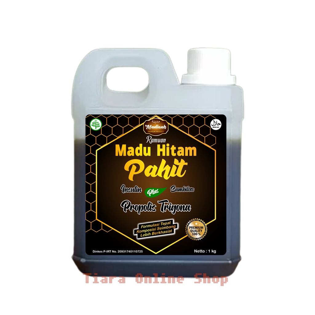 Madu Hitam Pahit Plus 1000 gram | Madu Pahit Hitam Super | Madinah