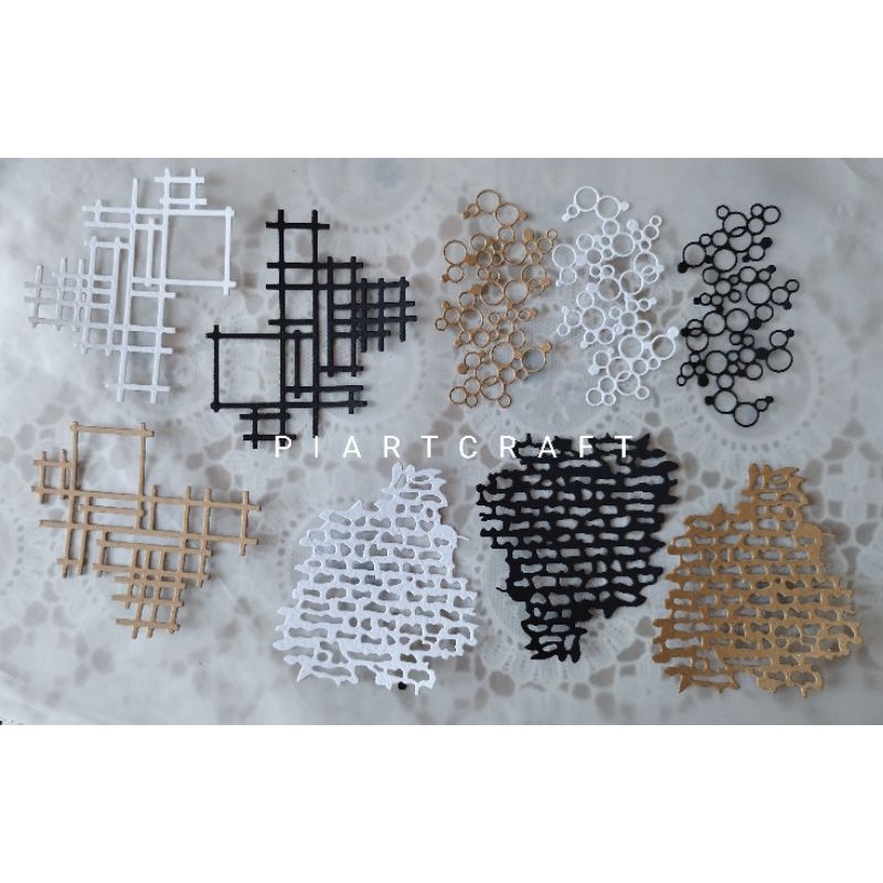 

Background (2) dies cut / cut dies DIY scrapbook / vintage journal / diary / album / frame foto