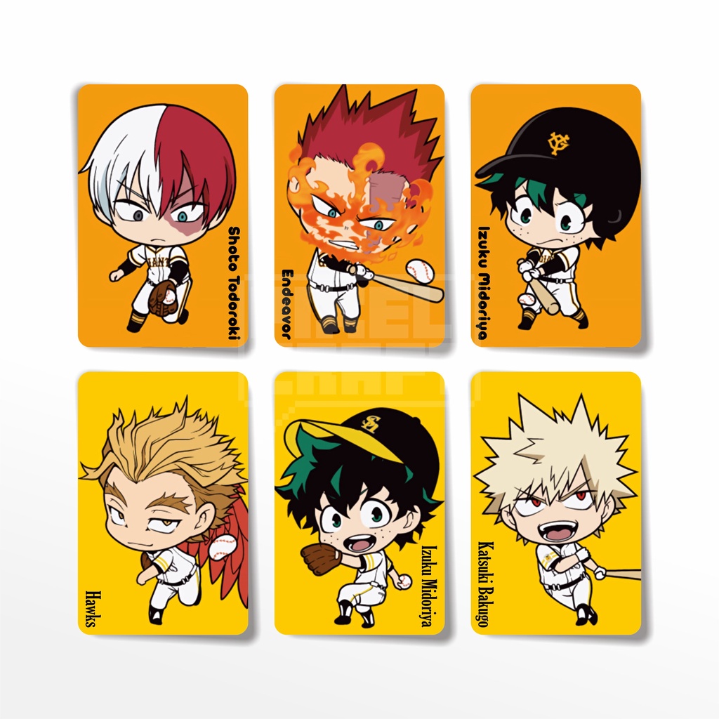 Photocard Karakter Anime BOKU NO HERO ACADEMIA (Chibi Baseball Ver.) My Hero Academia