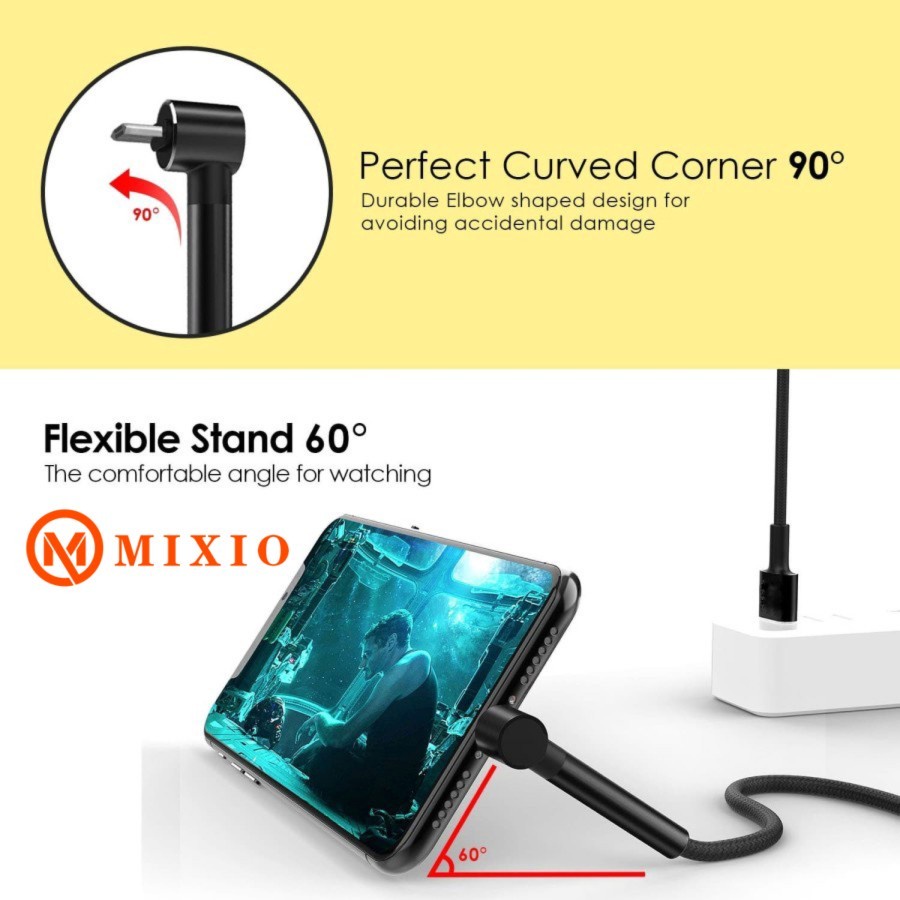 Kabel Data Micro USB Quick Charge 3.0 Max 2.4A MIXIO-125 STAND