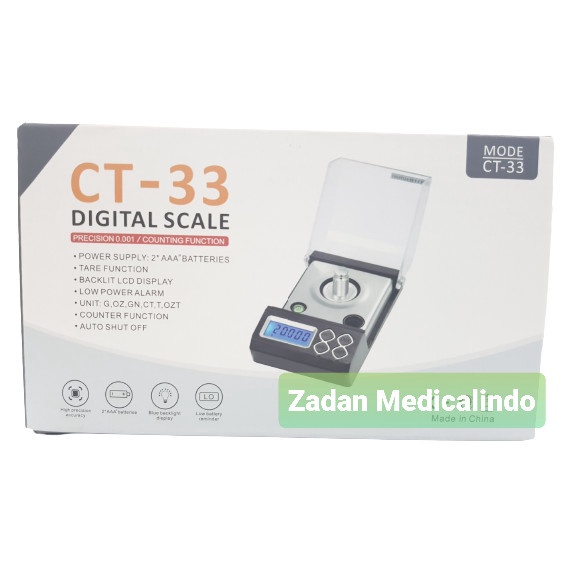 Timbangan Scale CT-33 / Timbangan Analitik/ Timbangan Laboratorium