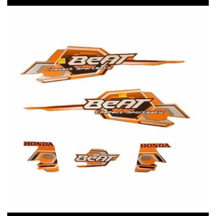 stiker striping honda beat karbu old 2008 oren
