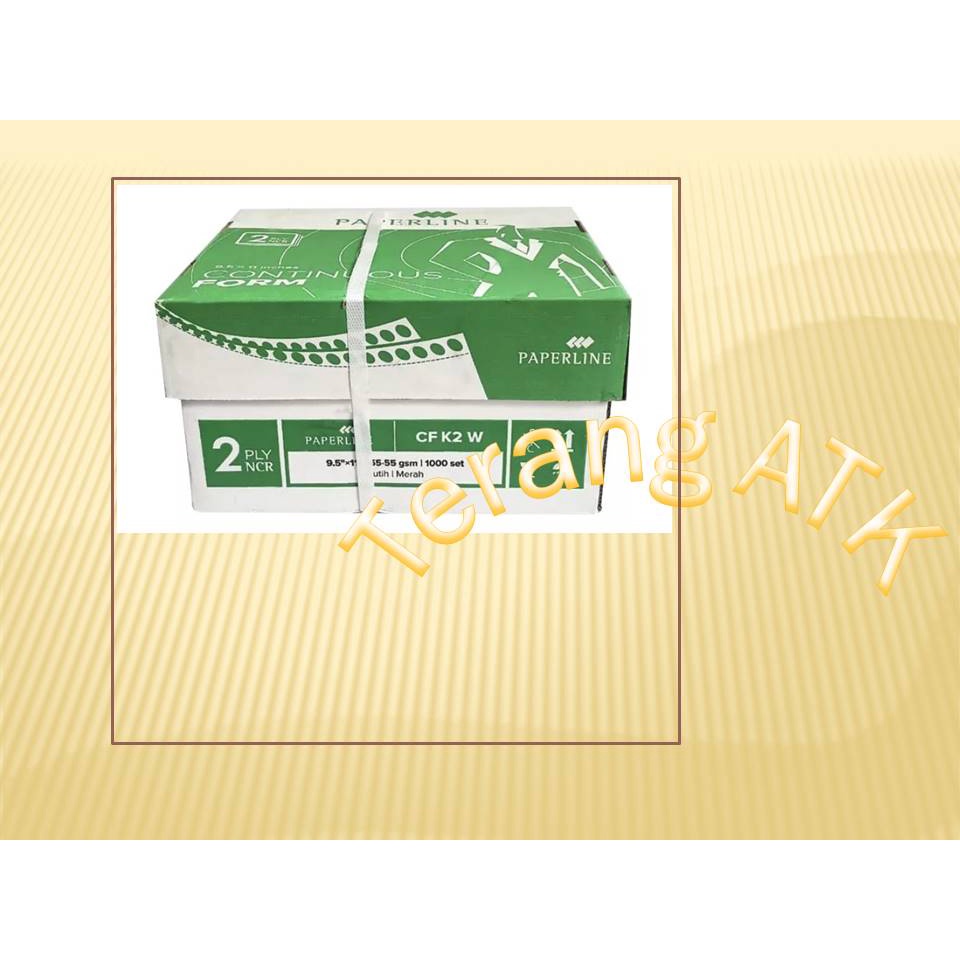

Continuous Form 9.5 inch x 11 inch 2 ply NCR Paperline