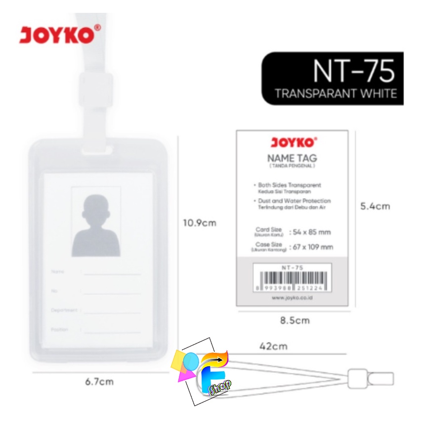 

Name Tag Tanda Pengenal Joyko NT-75~77