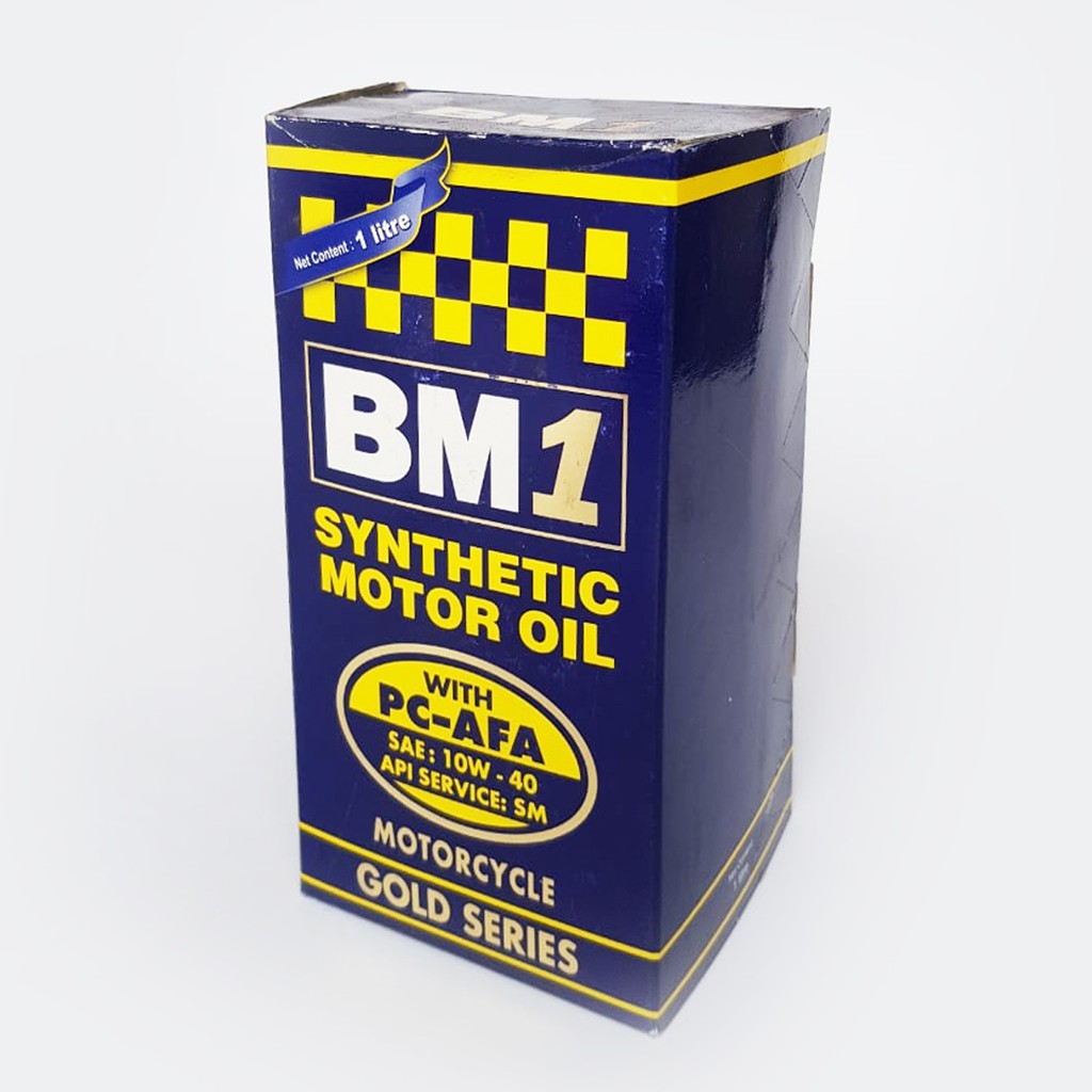 BM1 GOLD SERIES MOTO 4T 10W 40 SM 1L OLI MOTOR ORIGINAL Shopee Indonesia