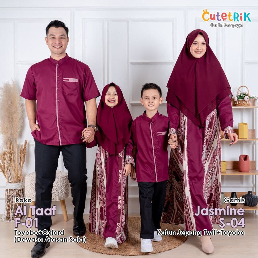NEW FAMSET CUTETRIK KOKO AL TAAF - F-01 - GAMIS JASMINE - S-04 - SARIMBIT - GAMIS CUTETRIK - KOKO CU