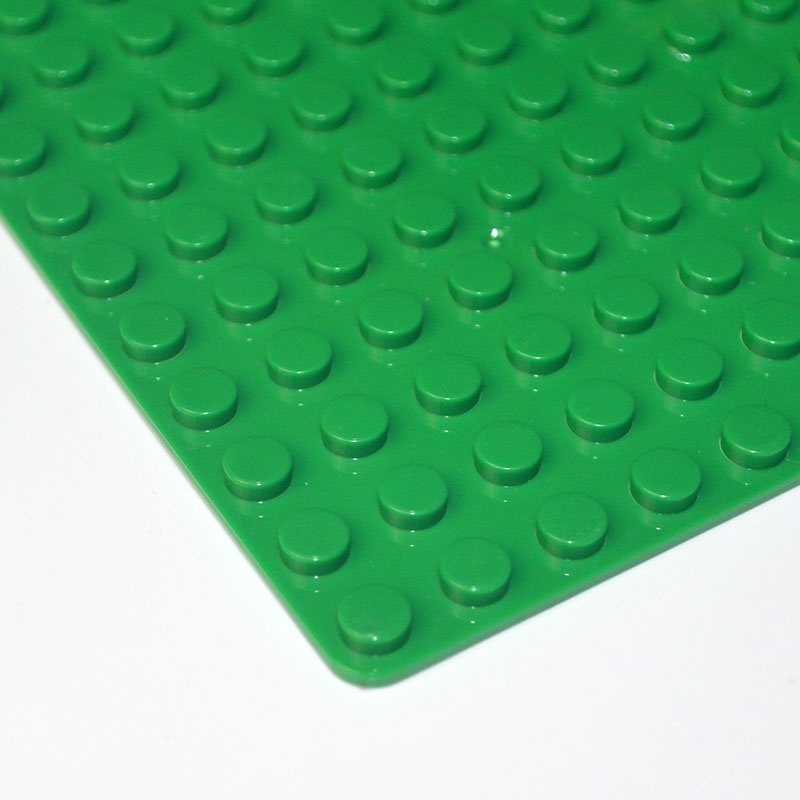 Base Plate LEGO Building Blocks 25.5 x 25.5 cm - HQB1143 - OMTHSWGR Green