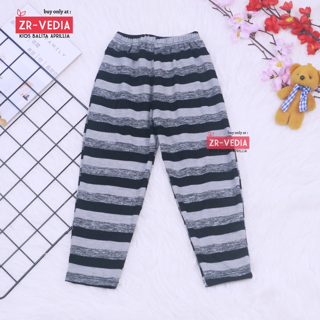 Legging Salur uk 4-5 Tahun / Celana Panjang Anak Perempuan Legging Pants Cewek Grosir Murah Stripe