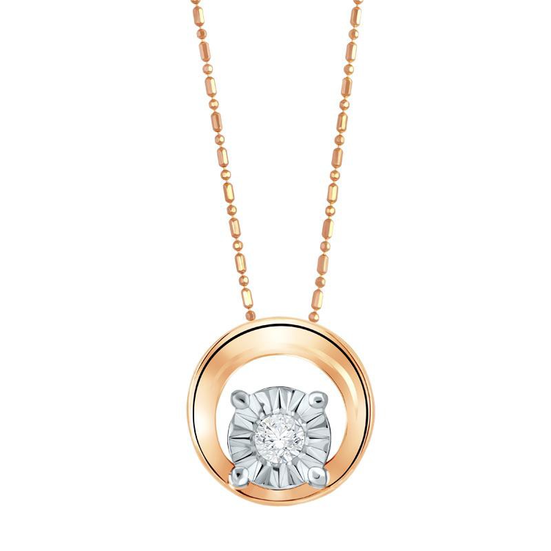 The Palace Sparkling Circle Kalung Liontin Rose Gold The Palace Sparkling Circle Kalung Liontin Rose Gold