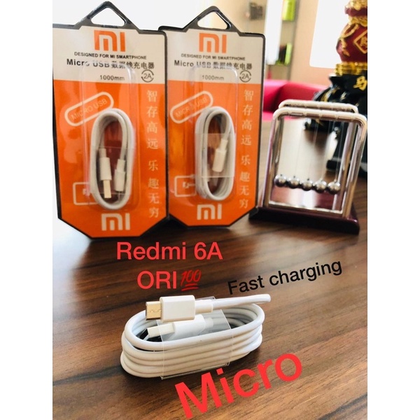 KABEL DATA XIAOMI MICRO REDMI 6A FAST CHARGING REAL QUALITY