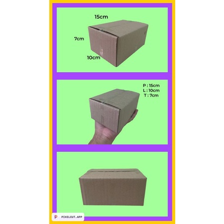 

Kardus Packing/Box ukuran 15x10x7 cm