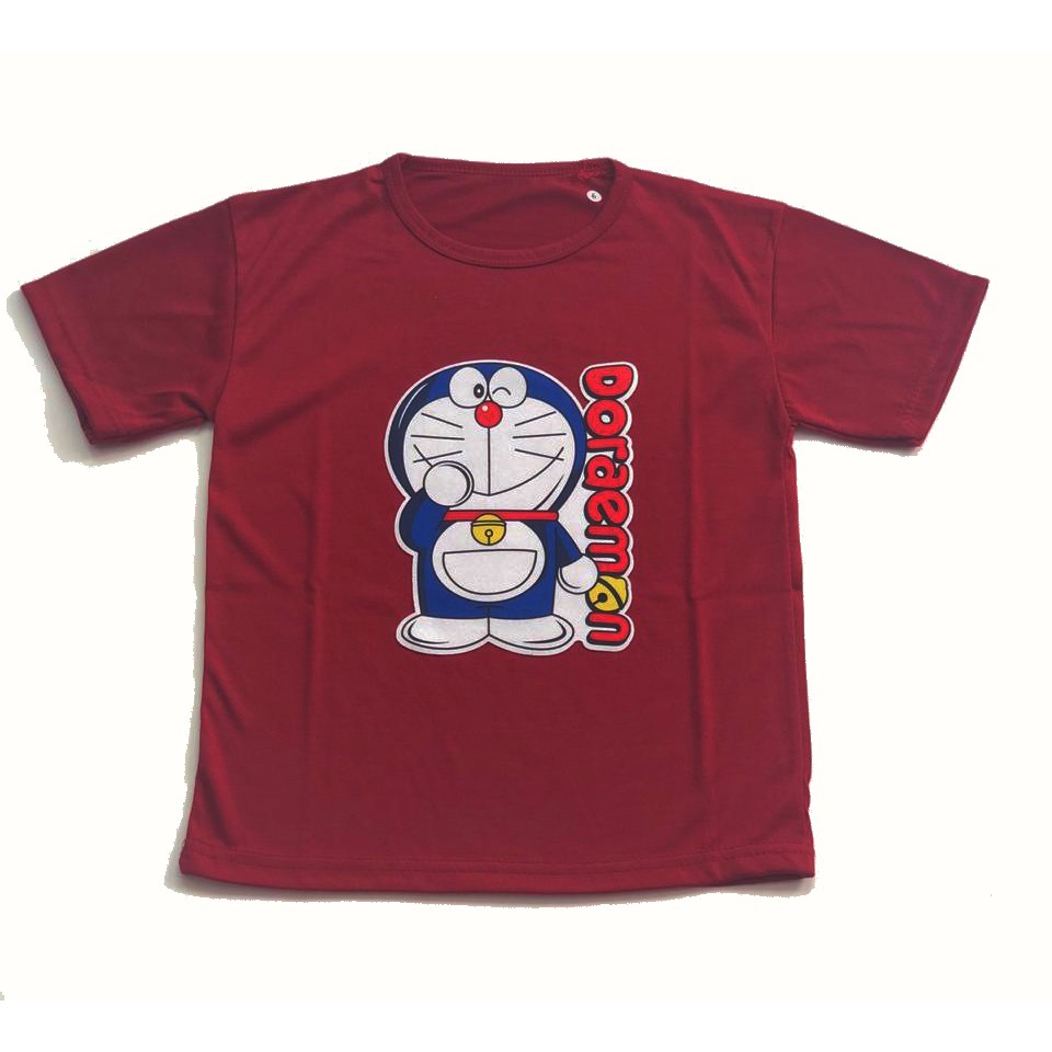 Kaos Oblong Anak Lengan Pendek Gambar Draemon | Ukuran 2-4-6-8