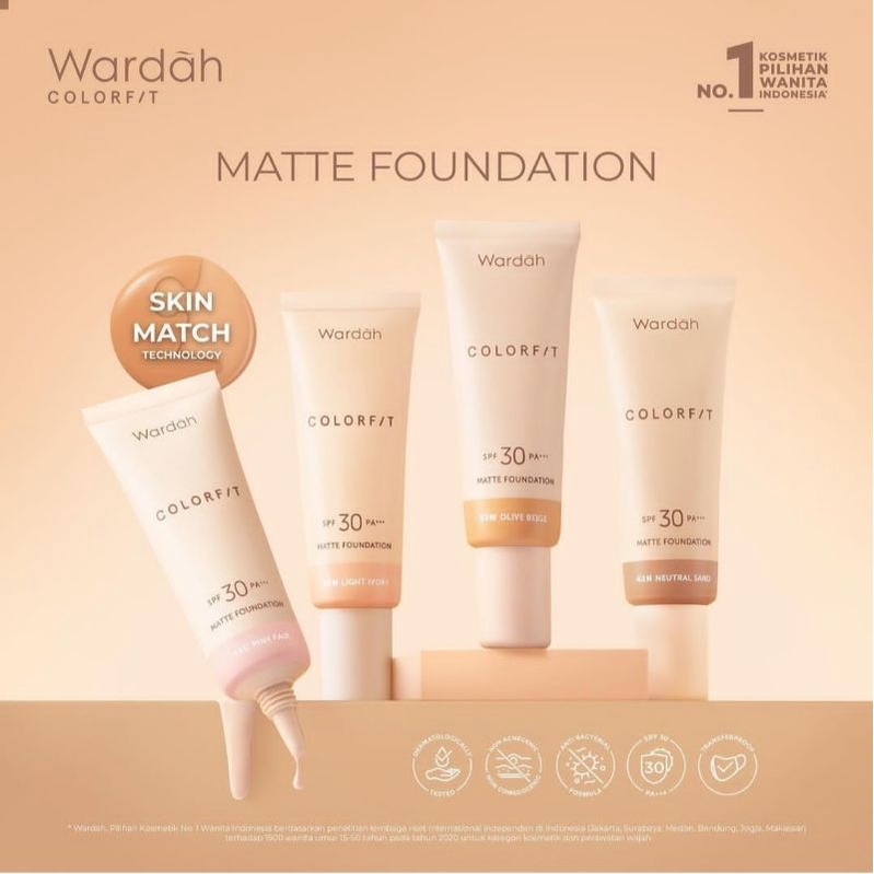 Wardah Colorfit Matte Foundation