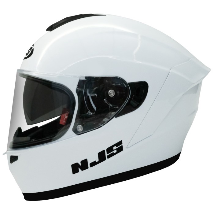 NJS ZX-1 SOLID - Putih Gloss - Helm Full Face