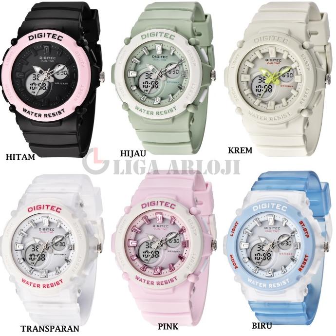 Digitec DG-4100T - Jam Tangan Wanita - Double Time - 4100 - Original