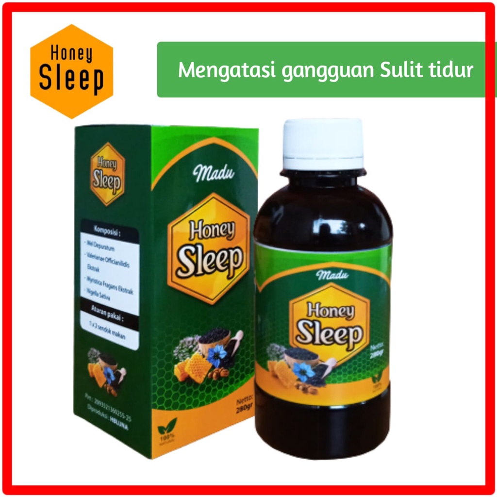 Madu Honey Sleep Insomnia, Susah Tidur Dep Sleep 280 gr