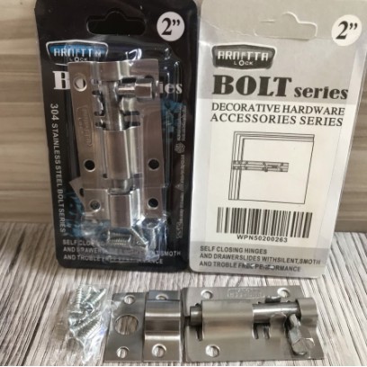 Grendel/Slot Pintu Stainless 2" Arnetta