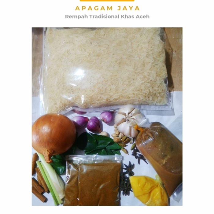 

BERAS BASMATI DAN BUMBU NASI KEBULI KOMPLIT/PKT BASMATI LENGKAP 1KG