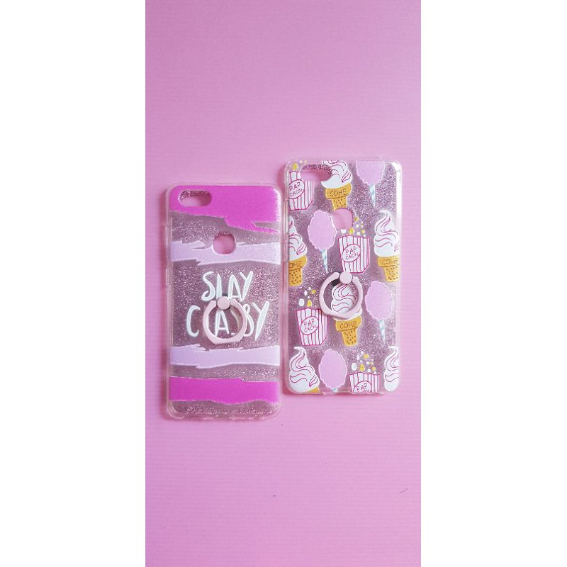 Case sale tpu iring pink vivo v7