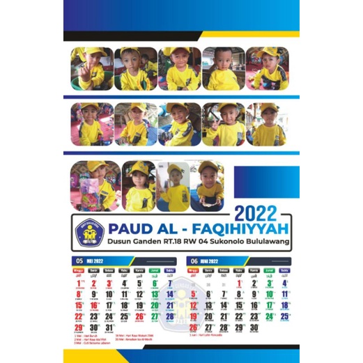 

KALENDER 2 BULANAN COSTUM FOTO PRIBADI