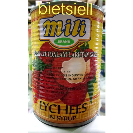 

mili lychees/buah leci 1 dus 12 kaleng (gosend/grab) ---Termurah---