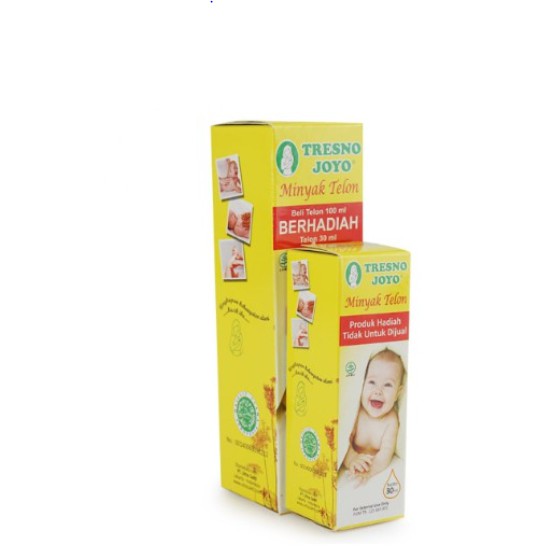 MINYAK TELON BAYI TRESNO JOYO CITRONELA HGERBAL PLUS (100ml Free 30ml) / Minyak Telon / Minyak