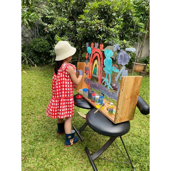 

Painting Board Acrylic Easel Pine Wood 80x60 Premium Custom Name Gravir