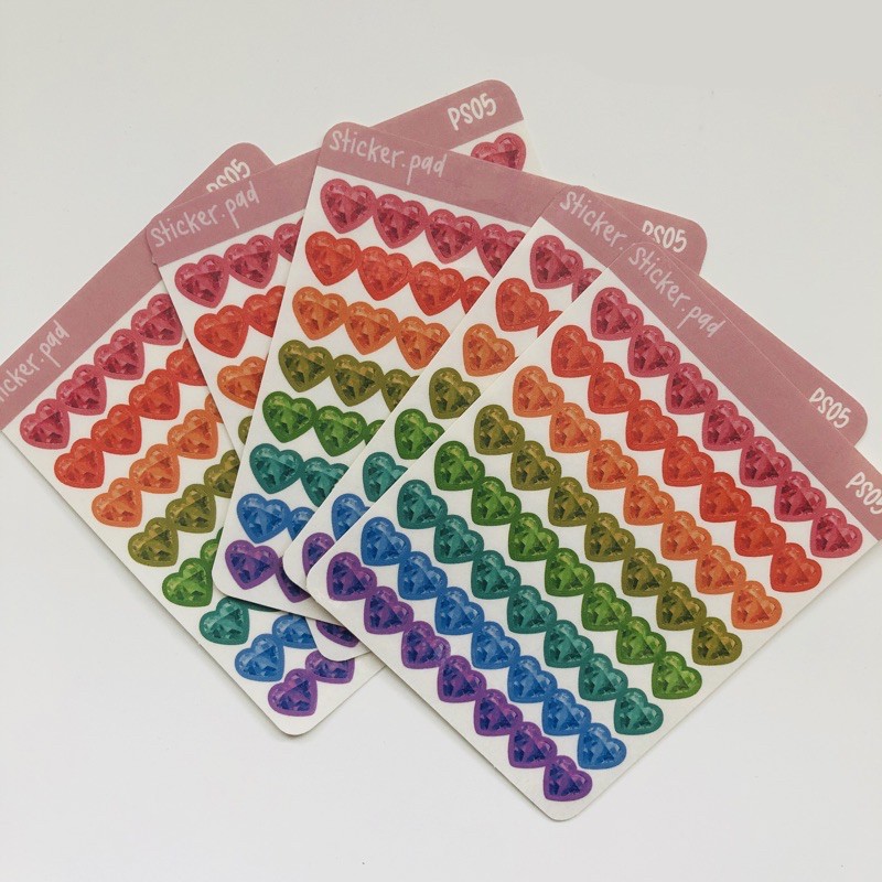 

STICKERPAD PS05 Sticker bujo heart sticker hati blink aesthetic sticker korea