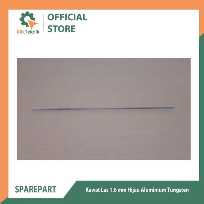 Kawat las 1.6 mm Hijau Aluminium Tungsten