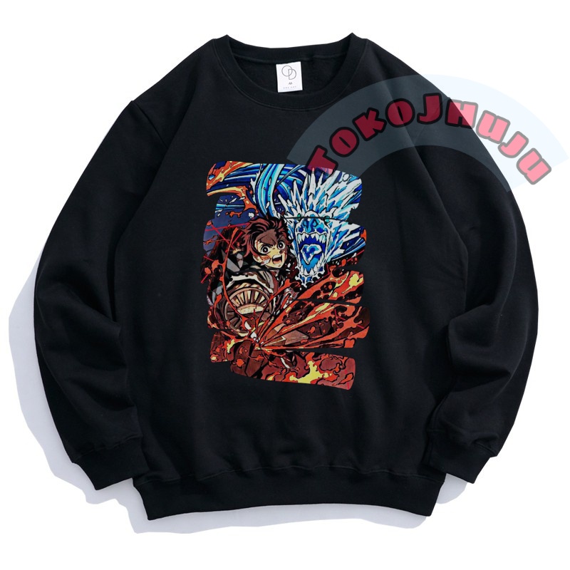 Basic Sweater Anime Kimetsu No Yaiba Demon Slayer Print DTF 01