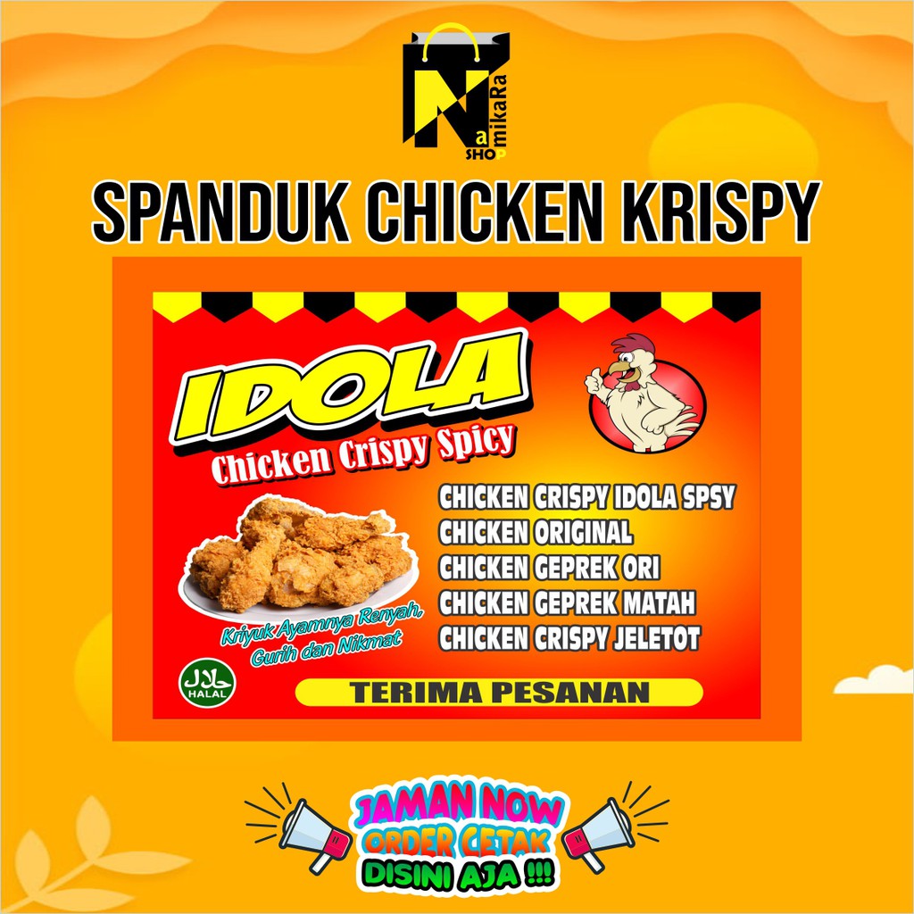 Jual Spanduk Banner Ayam Goreng Spanduk Banner Fried Chicken Shopee Indonesia