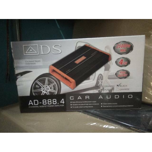 Power ads 25000watt 4ch power mobil audio mobil